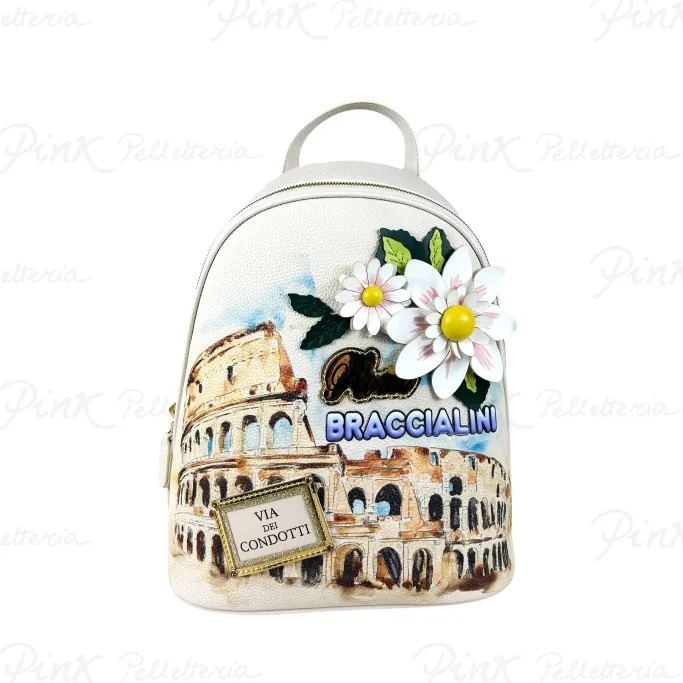 -BRACCIALINI Cartoline Roma Backpack B17876-YY-818-UNI Roma