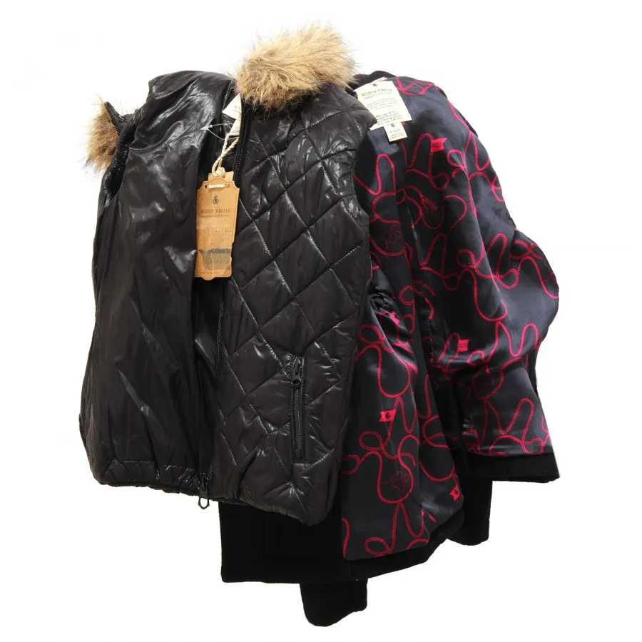 2234V giaccone bimba girl SCOTCH R'BELLE wool black jacket