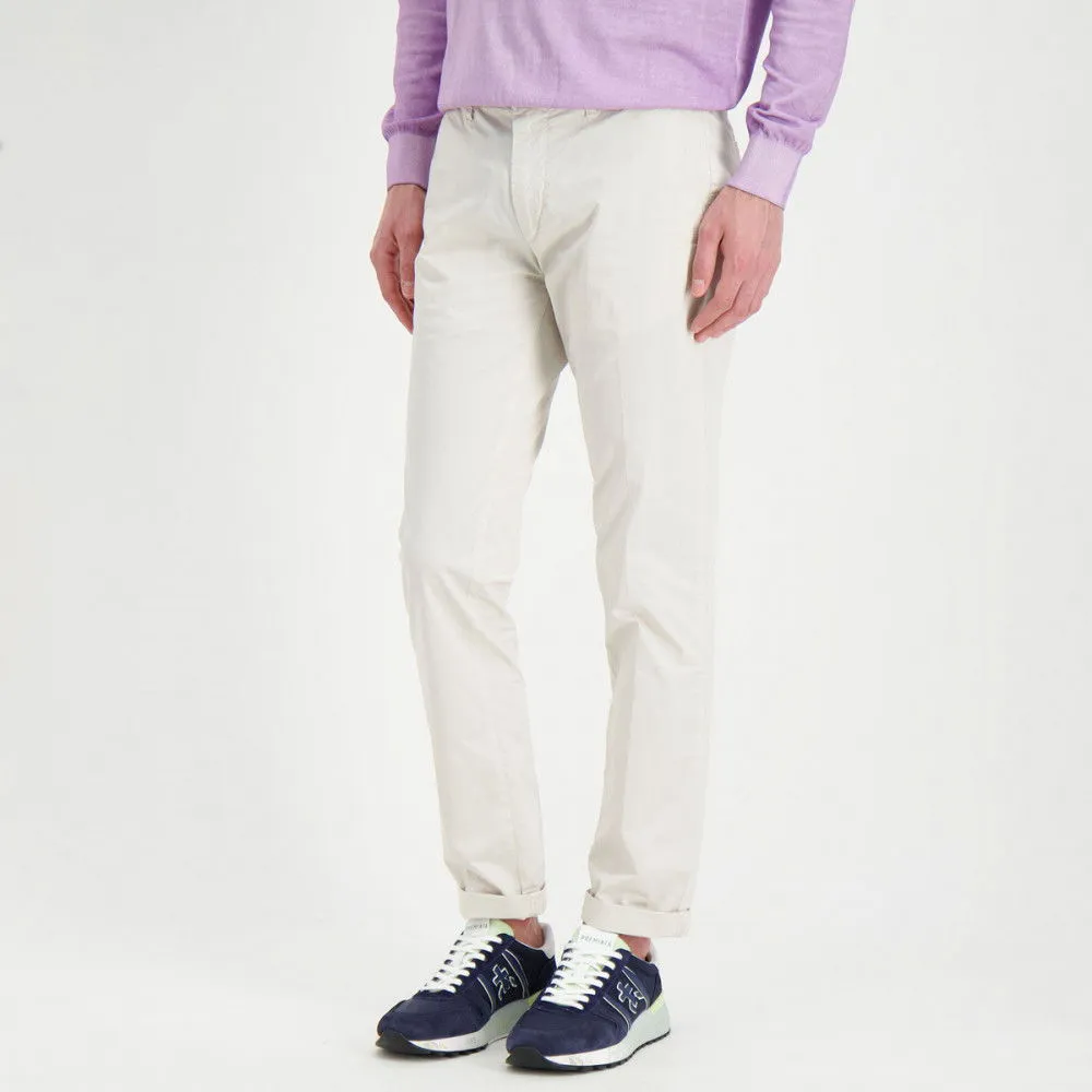 40WEFT PANTALONI CHINO IN POPELINE STRETCH LENNY