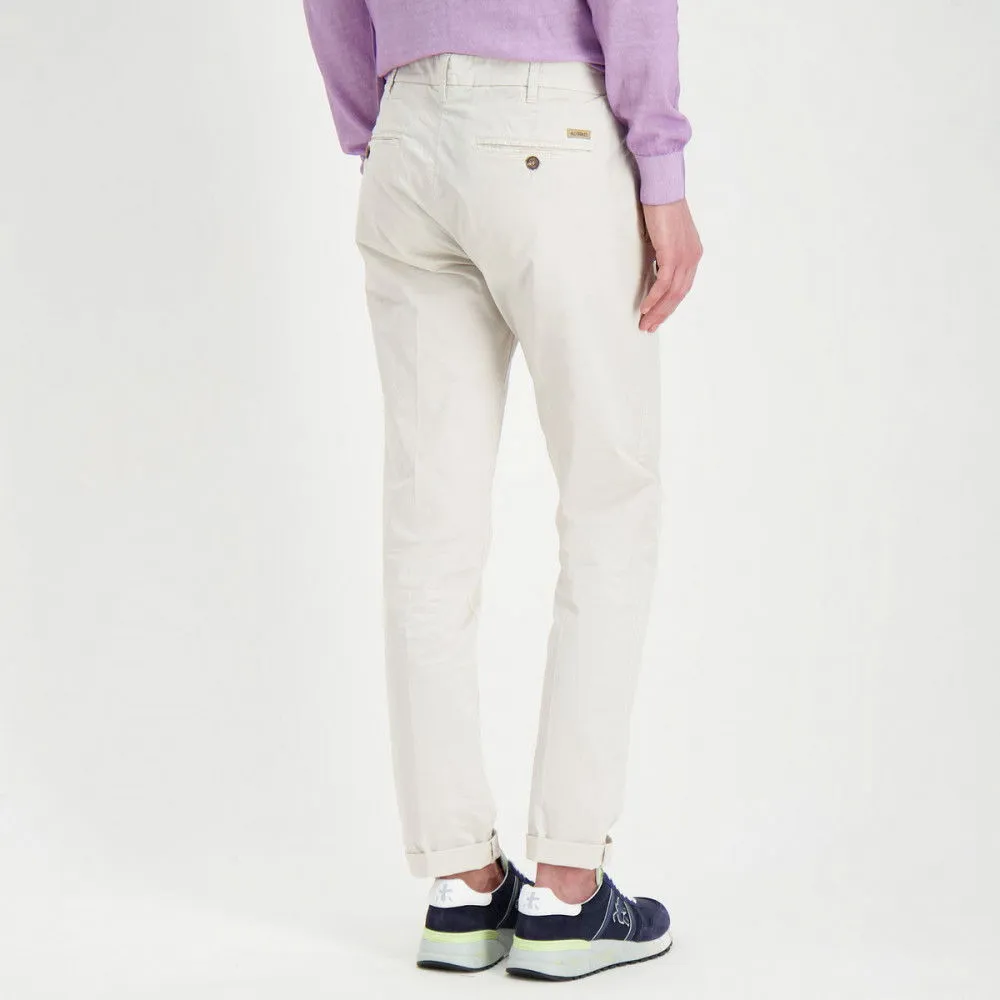 40WEFT PANTALONI CHINO IN POPELINE STRETCH LENNY