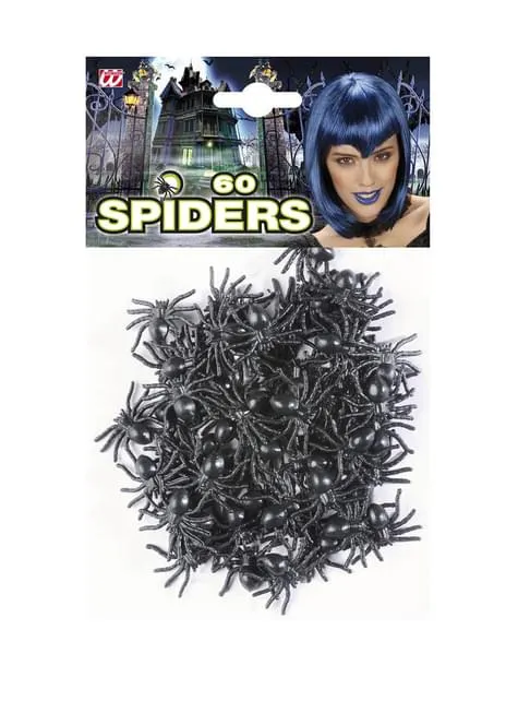 60 ragni neri Halloween