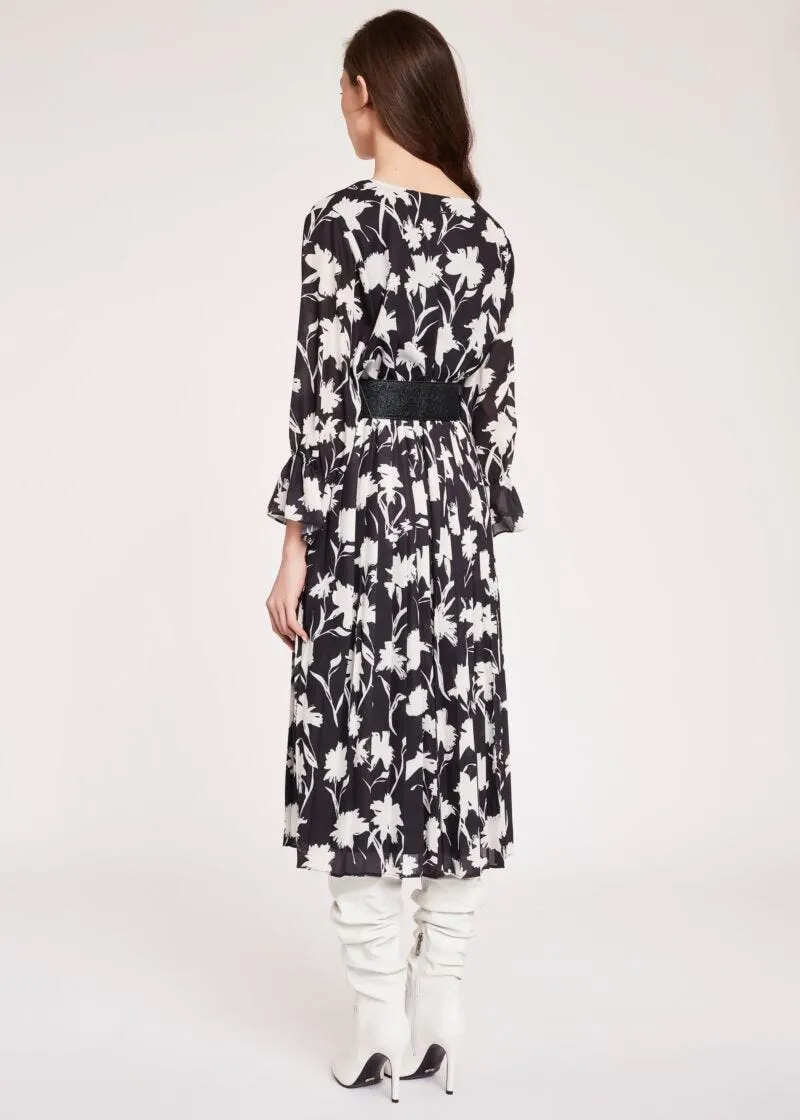 Abito floreale in georgette