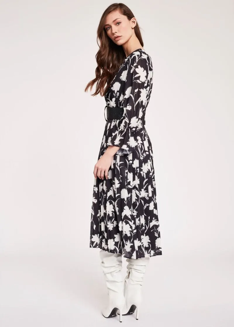 Abito floreale in georgette