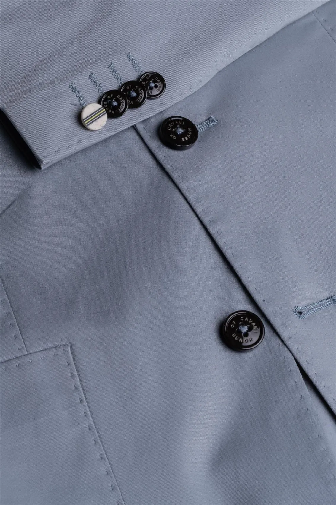 Abito grigio chiaro cavani in cotone stretch sfoderato