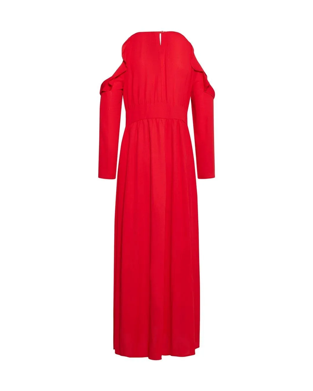 Abito rouches ROSSO