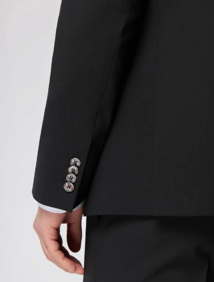 Abito slim fit nero roy robson lana stretch