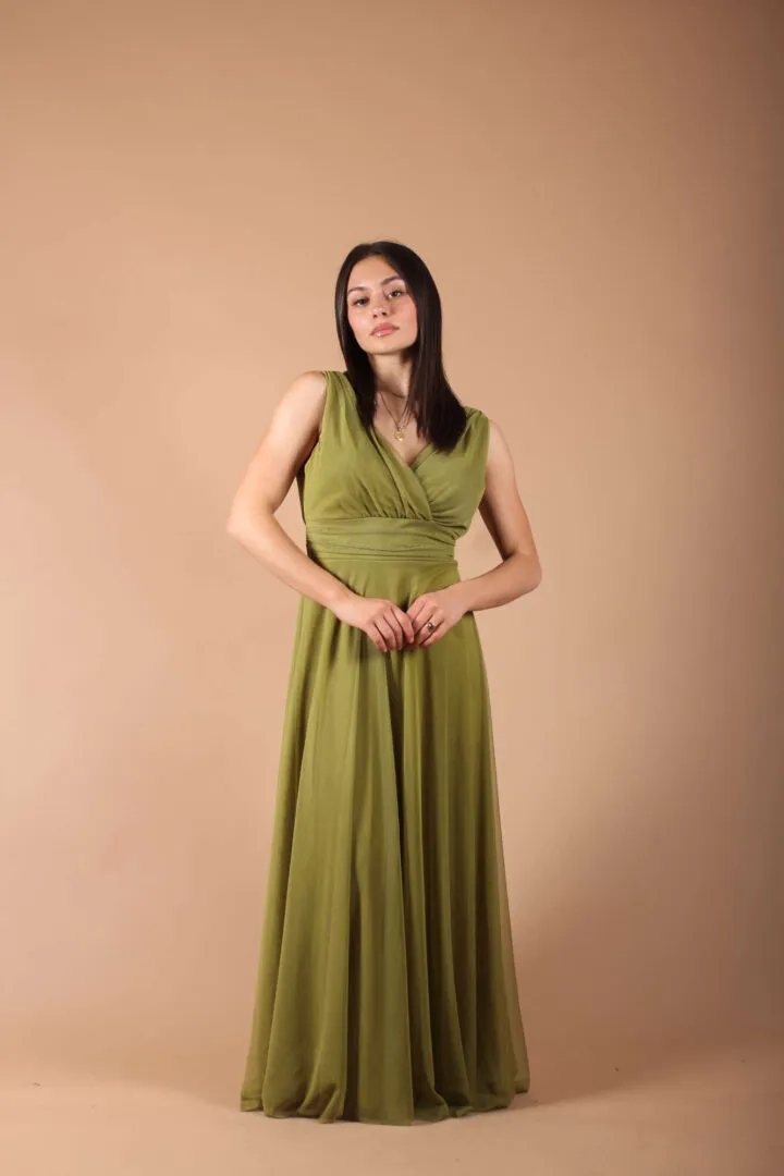 Abito Tulle – Verde Oliva
