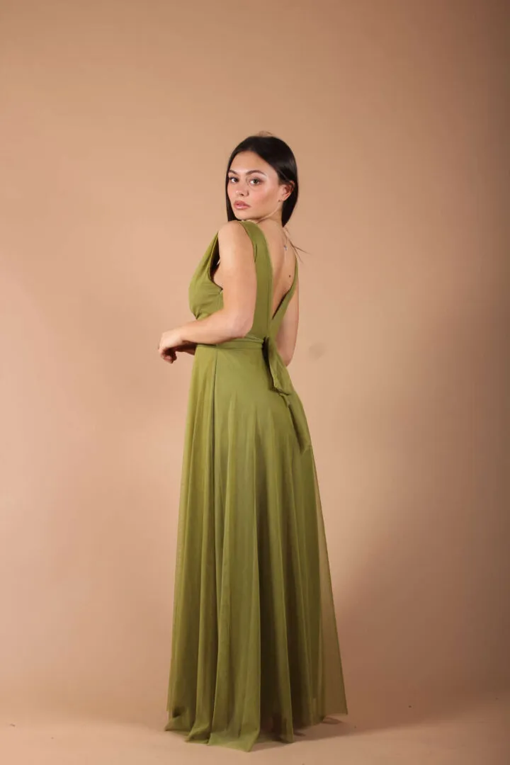Abito Tulle – Verde Oliva