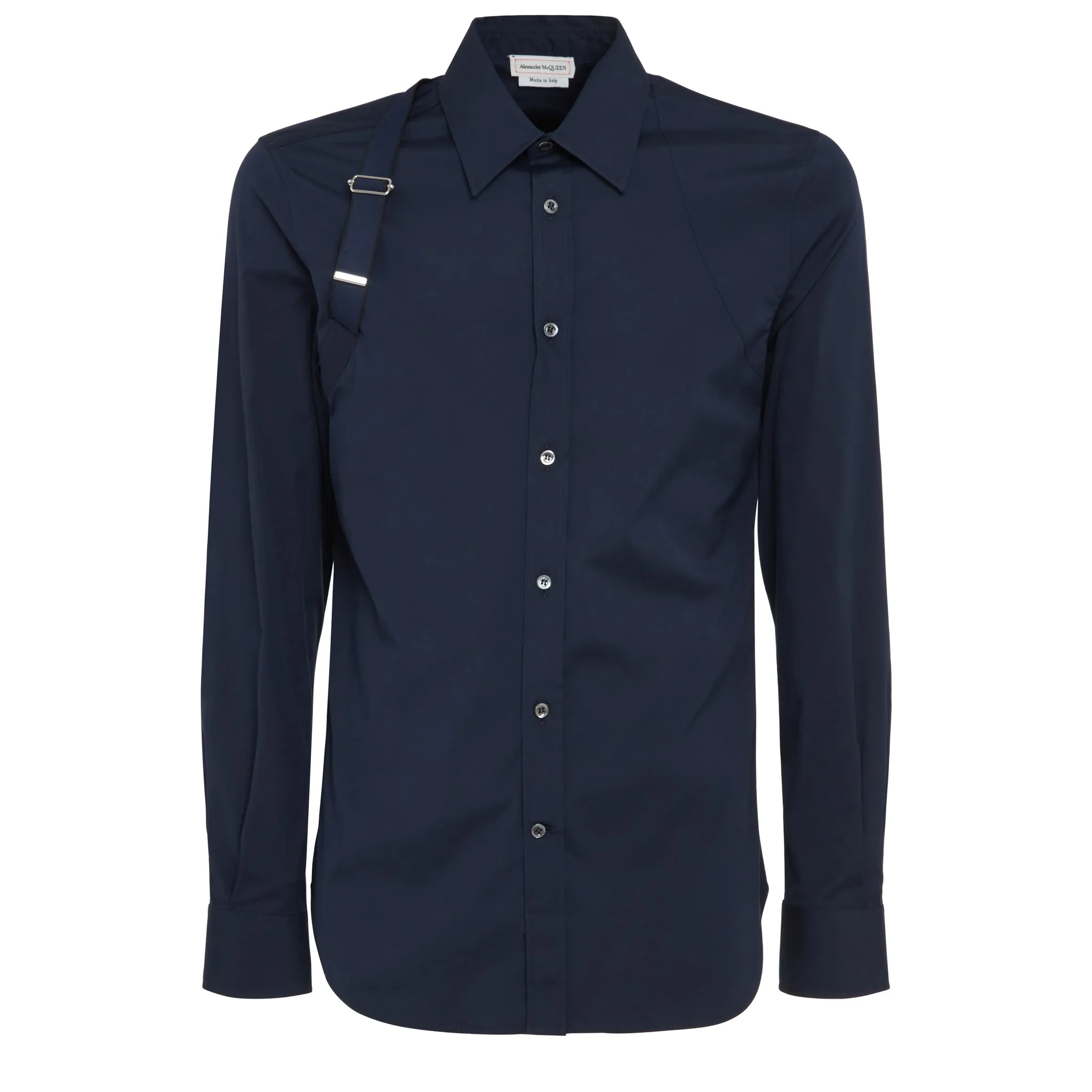 ALEXANDER MCQUEEN  Camicia in cotone blu