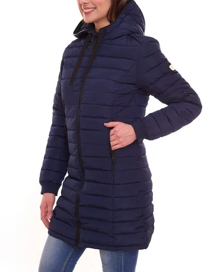 ALPENBLITZ piumino da donna trapuntato con cappuccio giacca invernale 84478862 blu