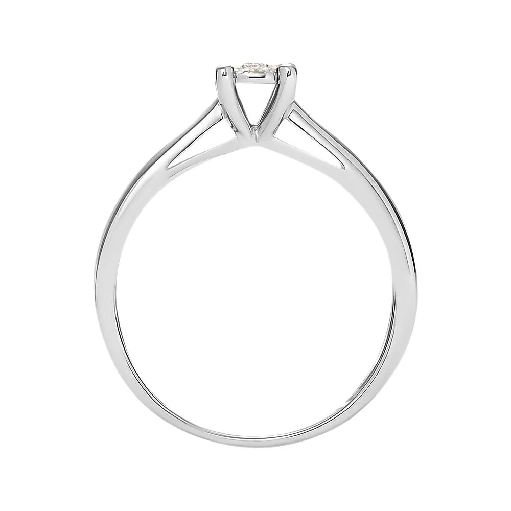 Anello Solitario Sophia Oro Bianco 375/1000 Diamante Bianco 0,07 ct 1432169