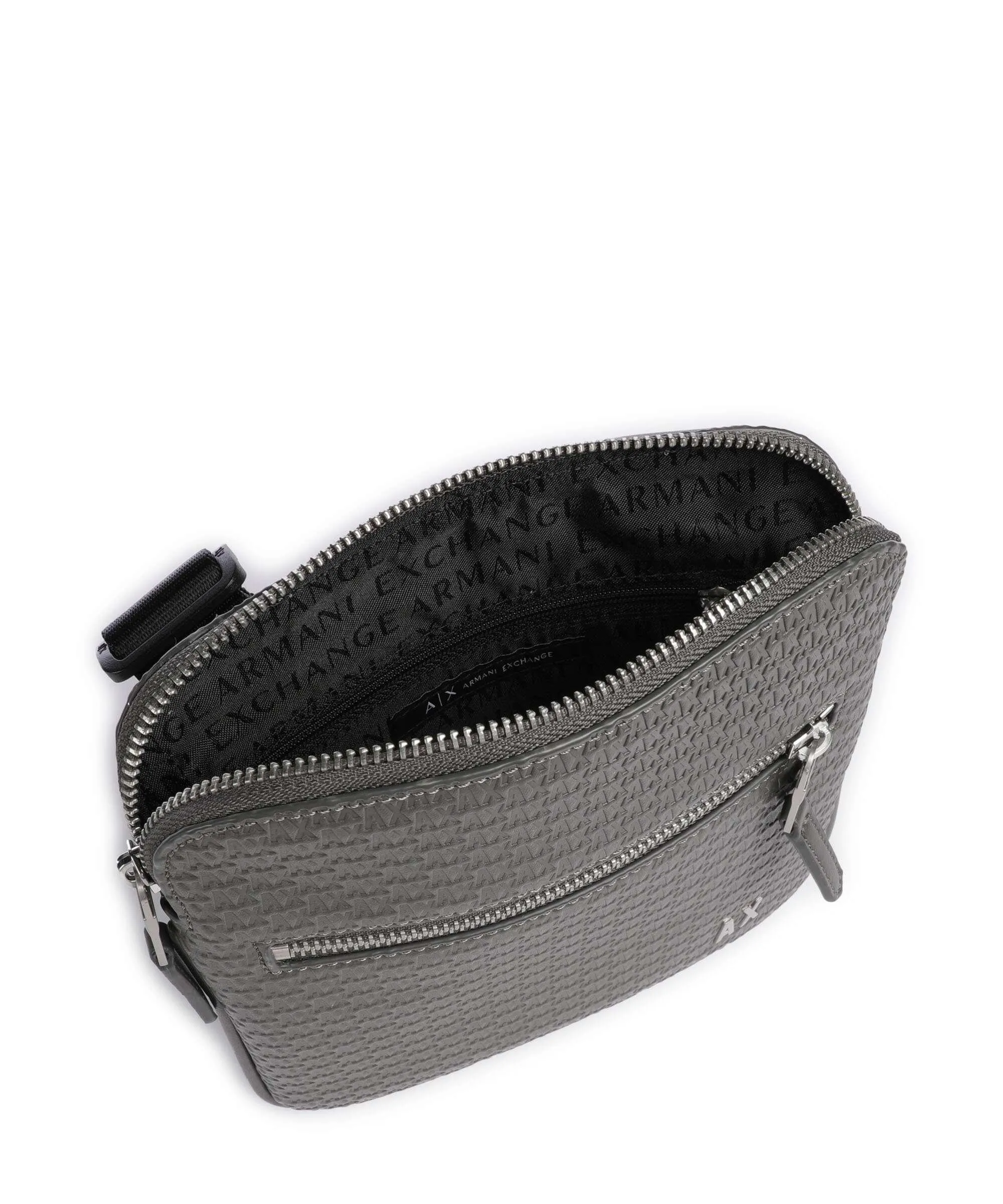  Armani Exchange Borsa a tracolla pelle sintetica grigio scuro  