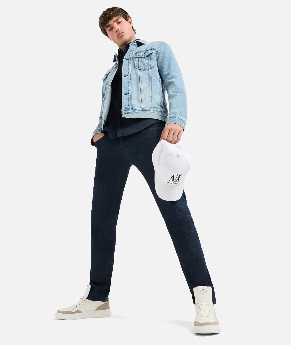 ARMANI EXCHANGE UOMO--Camicia slim fit in satin stretch