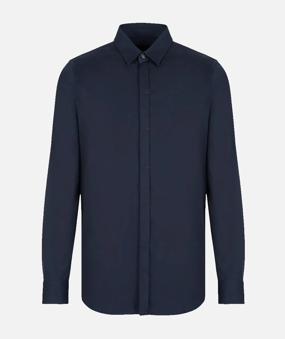 ARMANI EXCHANGE UOMO--Camicia slim fit in satin stretch