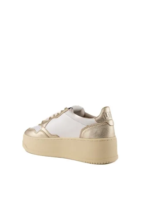 AUTRY     Sneakers Autry Medalist Platform in pelle Bianco/Platino