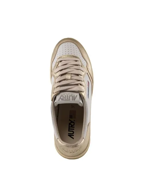 AUTRY     Sneakers Autry Medalist Platform in pelle Bianco/Platino