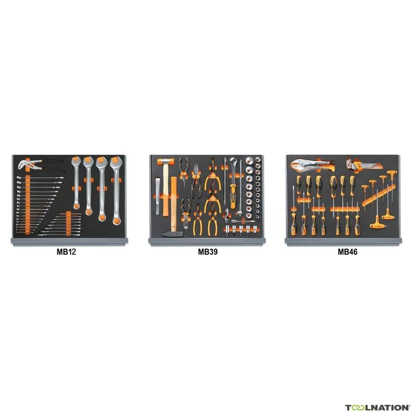 Beta 059351321 Set di utensili da 98 pezzi con inserti in schiuma EVA sagomata
