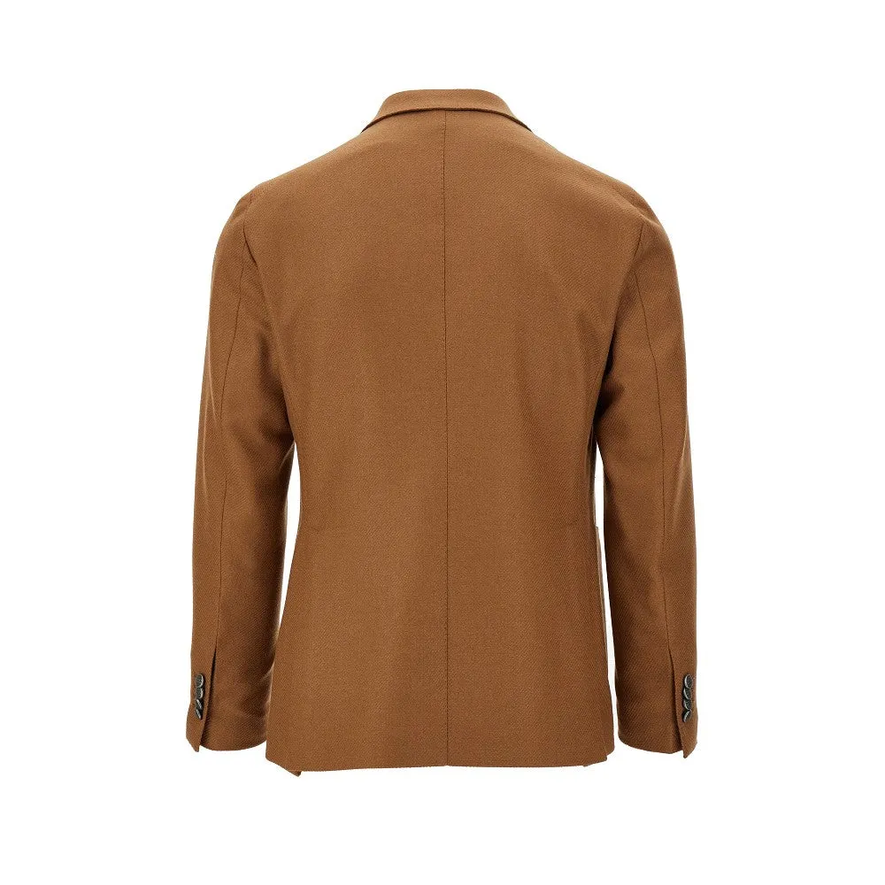Blazer doppiopetto in lana e cachemire