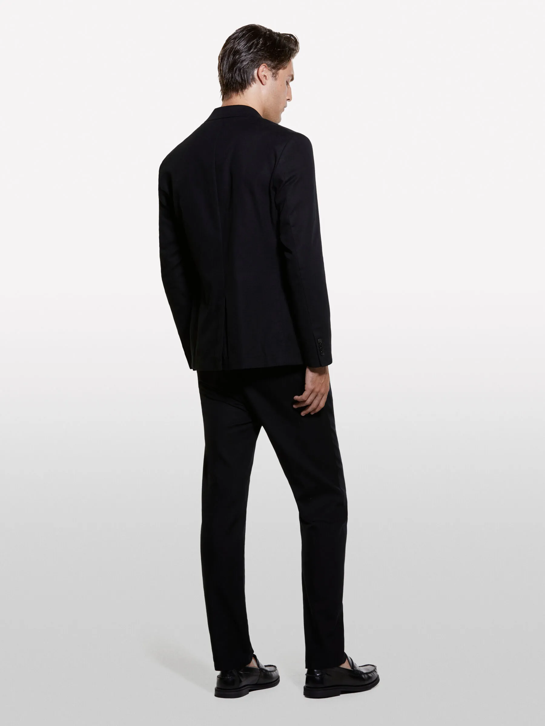 Blazer sartoriale nero slim comfort fit