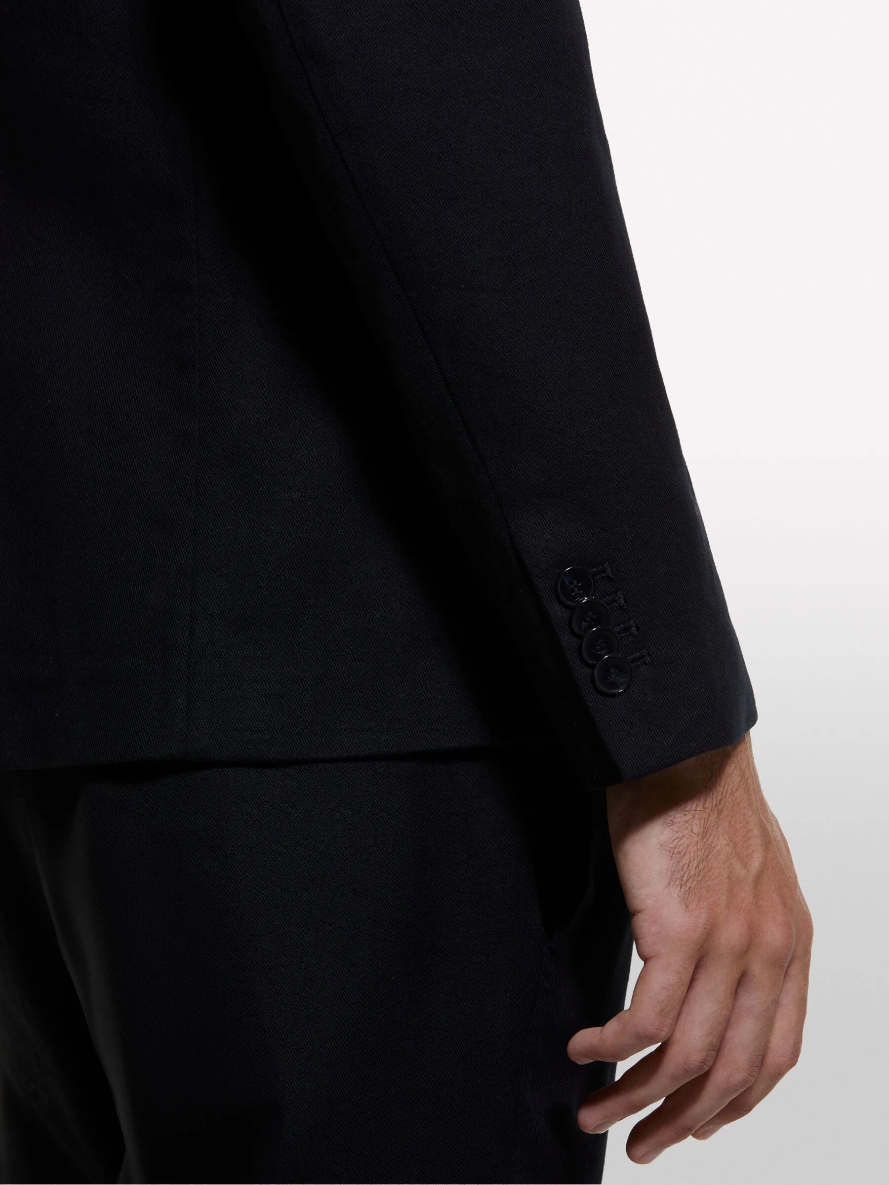 Blazer sartoriale nero slim comfort fit