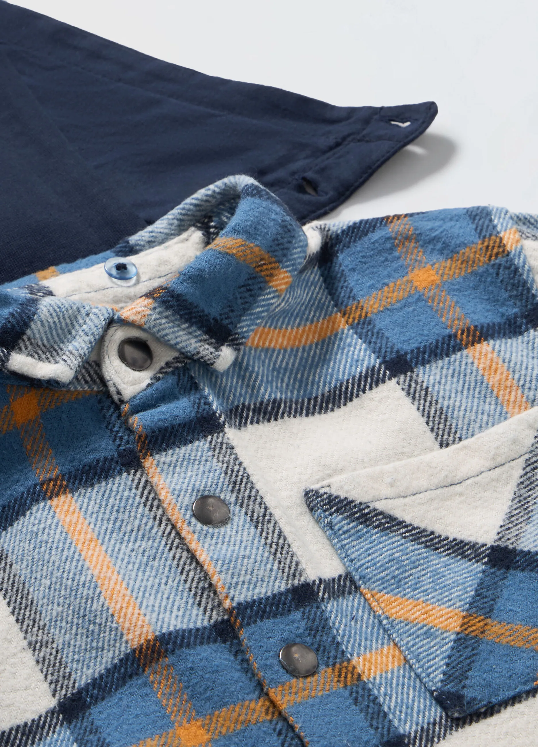 BLUKIDS  Camicia in flanella di puro cotone bambino