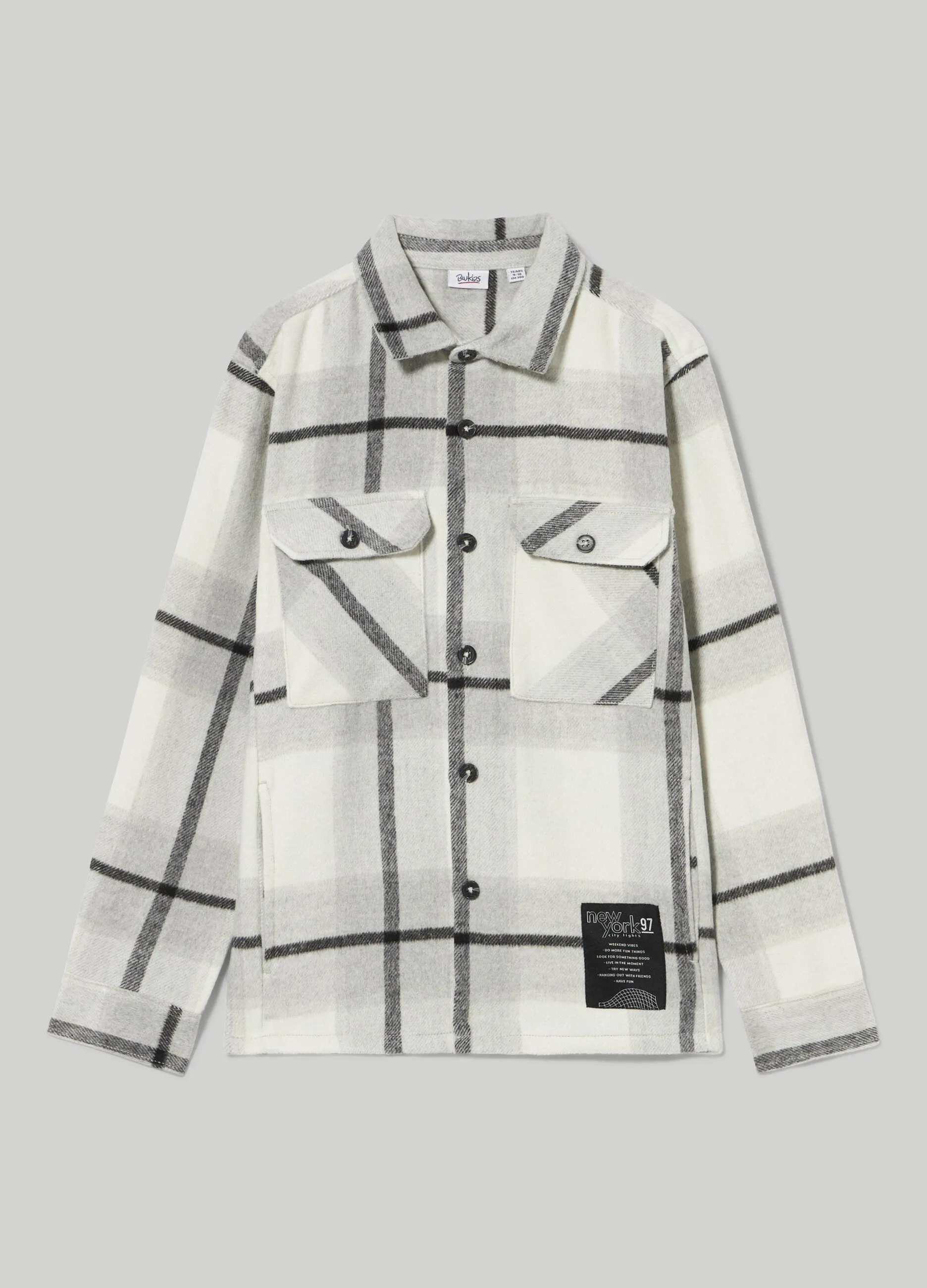 BLUKIDS  Camicia in flanella ragazzo