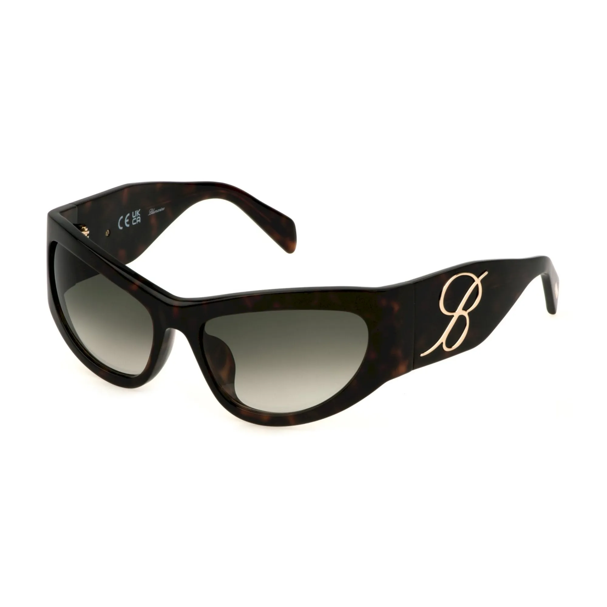   Blumarine SBM840 - 0722 Avana Scuro Lucido | Occhiale Da Sole Donna 