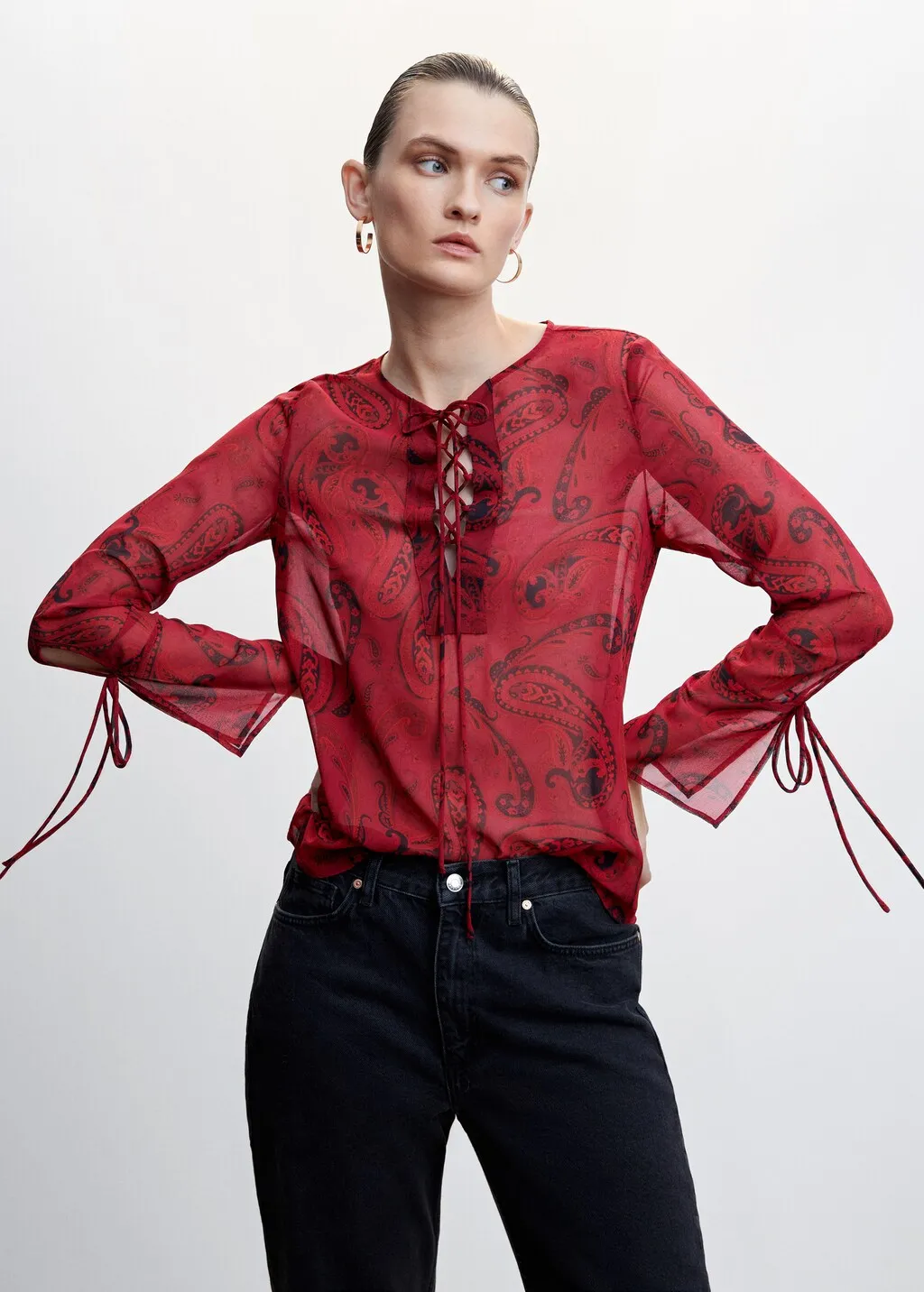 Blusa paisley fiocchi