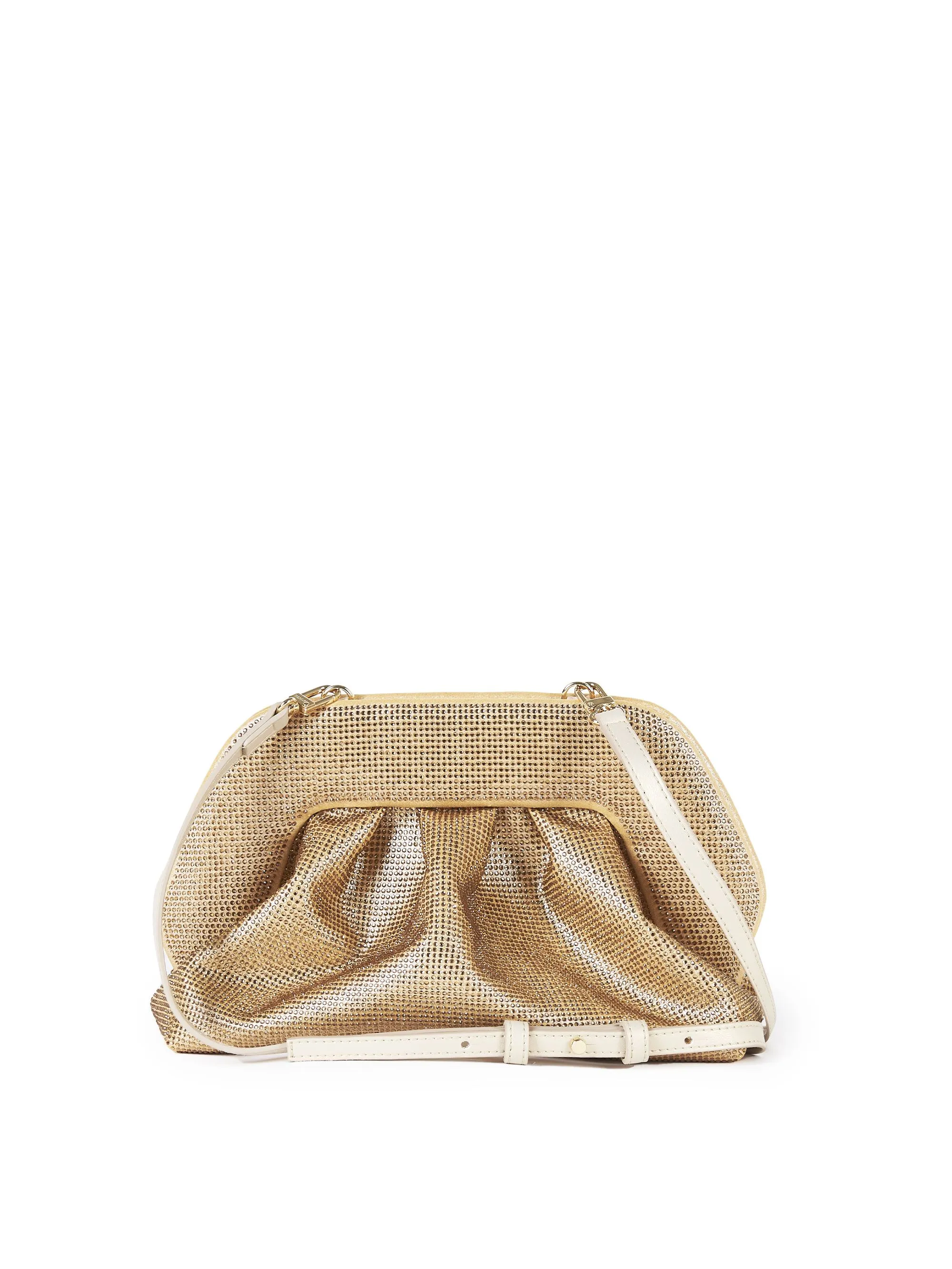 BORSA "TIA STRASS" ORO IN VEGAN NAPPA
