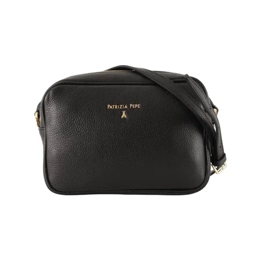 BORSE PATRIZIA PEPE DONNA TRACOLLA IN PELLE MINERAL NERO CB8985L001K103  