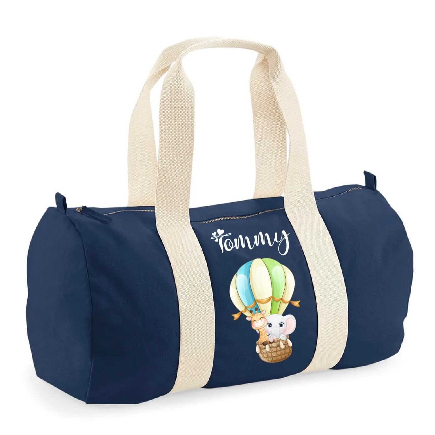 Borsone bambini  in cotone organico Canvas Mongolfiera