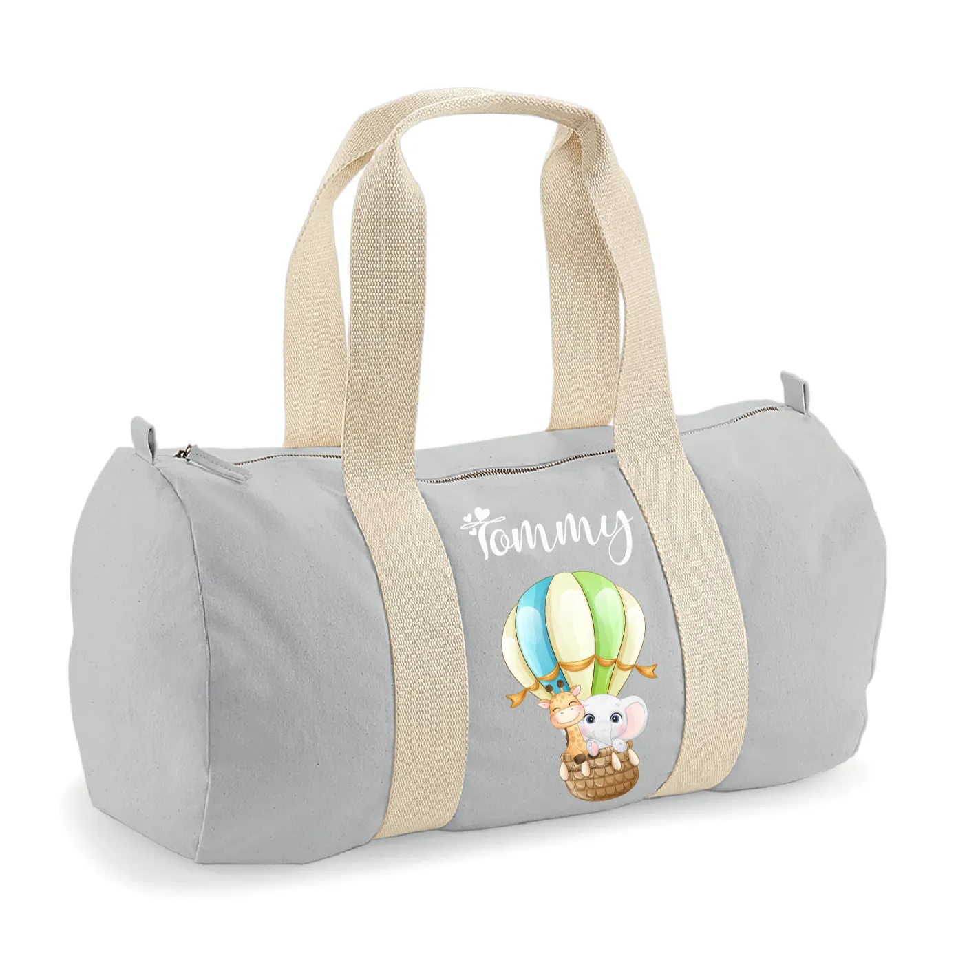 Borsone bambini  in cotone organico Canvas Mongolfiera