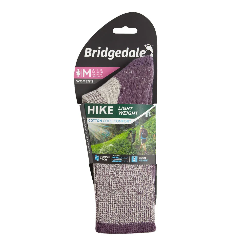 Bridgedale HIKE Lightweight Cotton Cool Comfort per donna calze - SS20