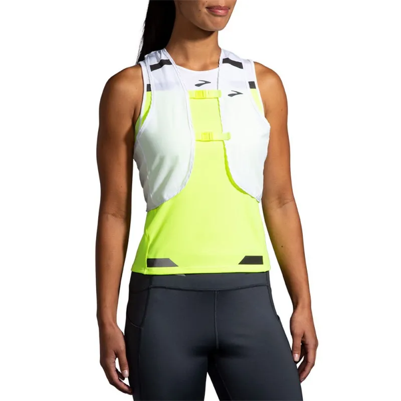 Brooks Giacca Running Run Visible Convertible Bianco Donna