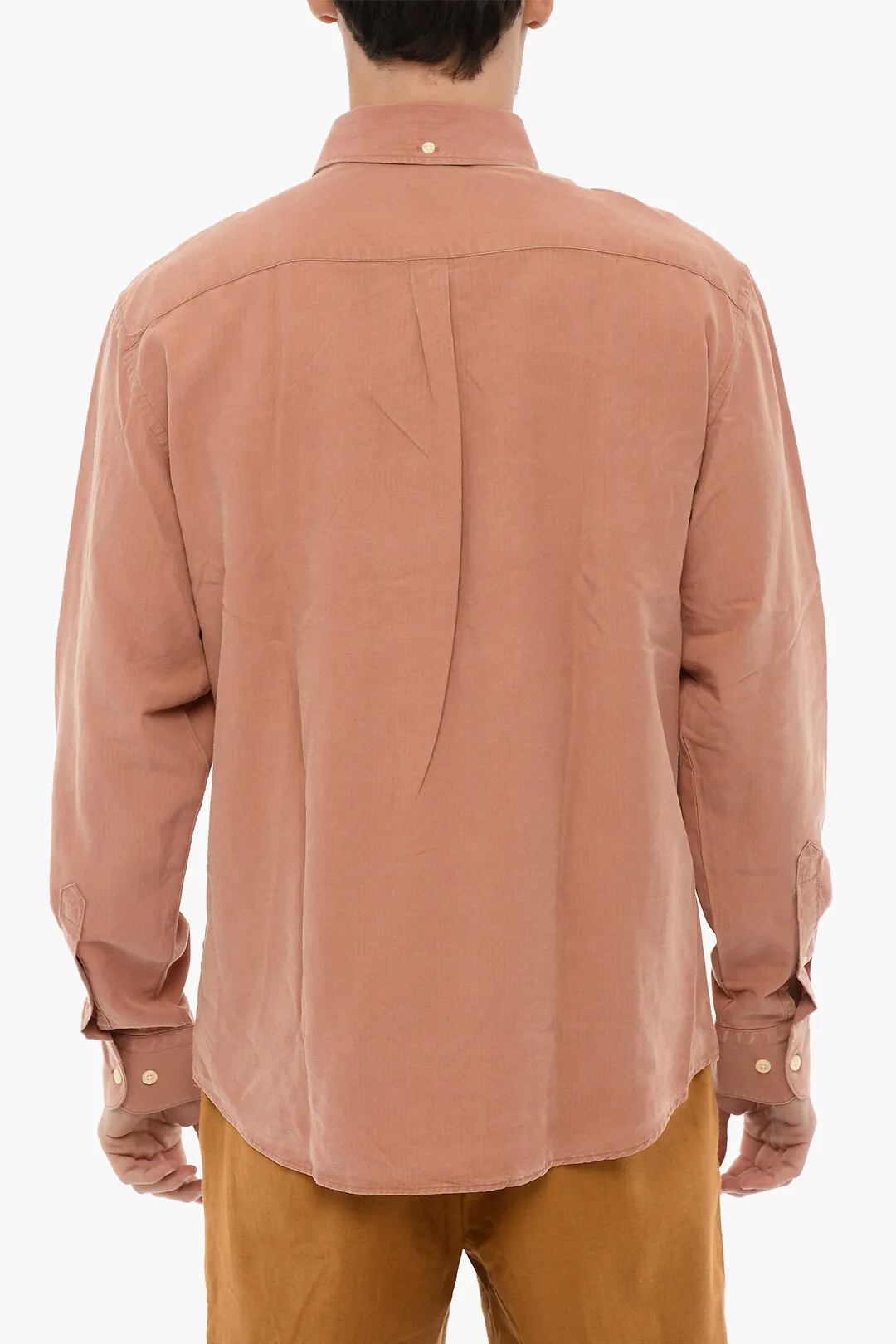 Camicia a Quadri Rip Stop con Bottoni Logati