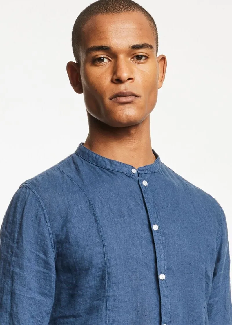 Camicia con collo alla coreana