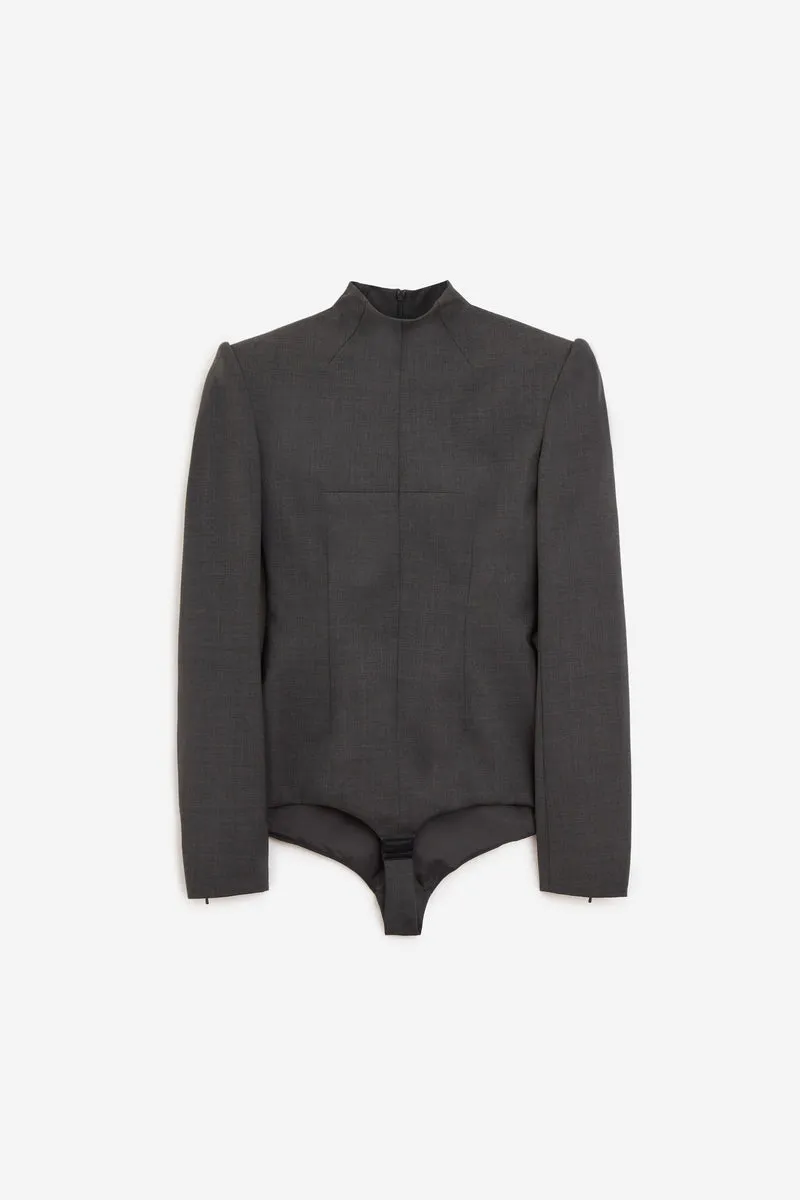 Camicia GIUDA in lana antracite