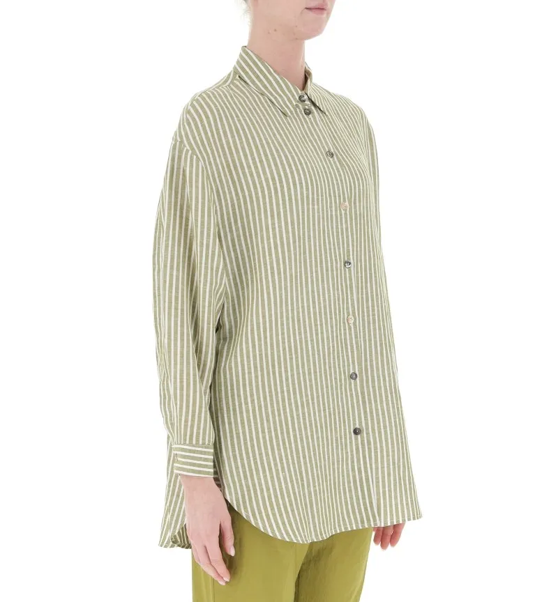 Camicia lino-viscosa