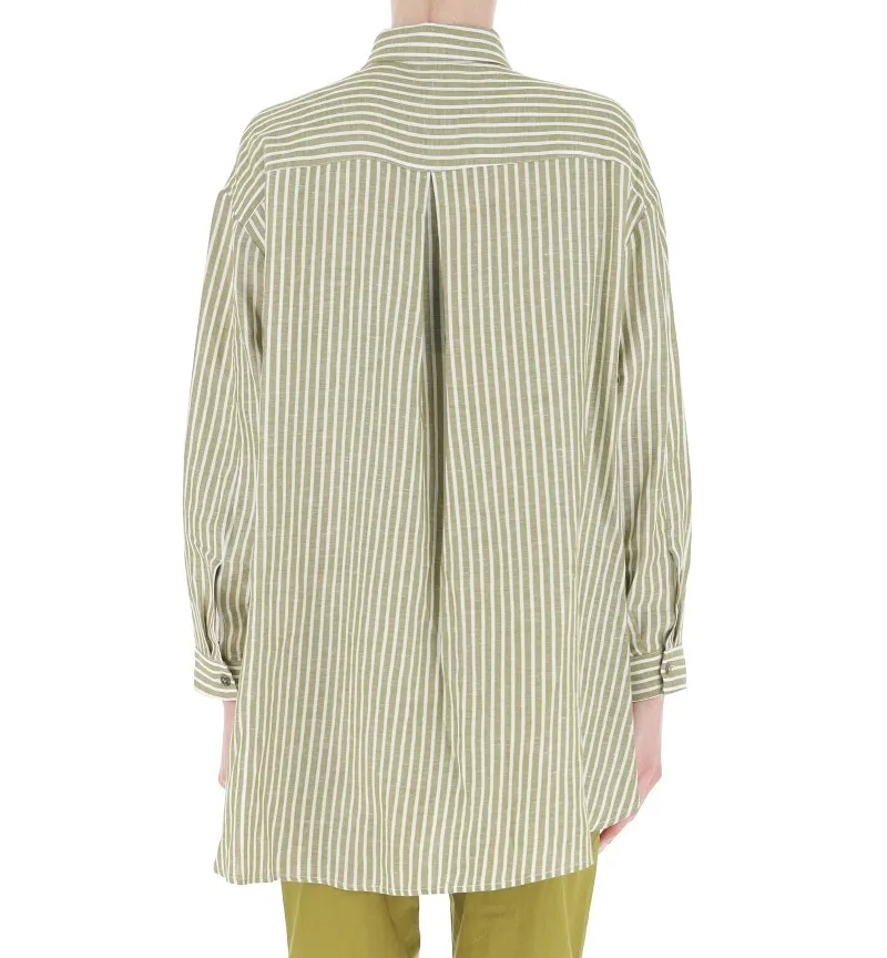 Camicia lino-viscosa