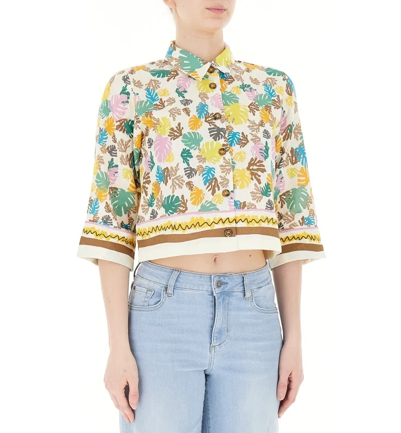 Camicia lino/cotone