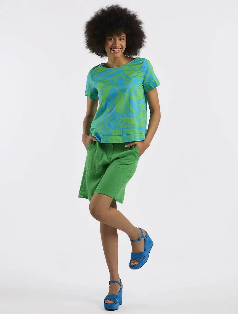 Camicia Manica Corta Emme - Verde Turchese