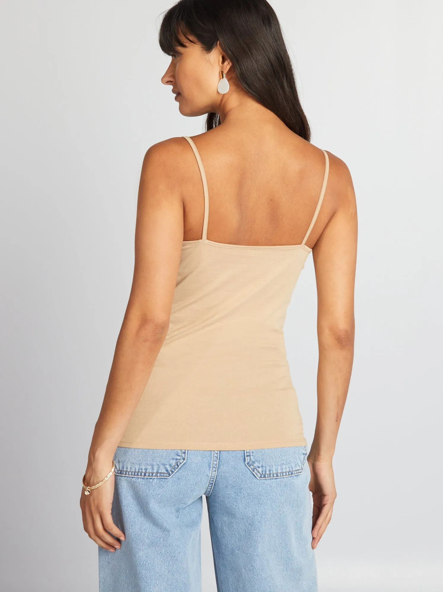 Canotta spalline sottili - BEIGE