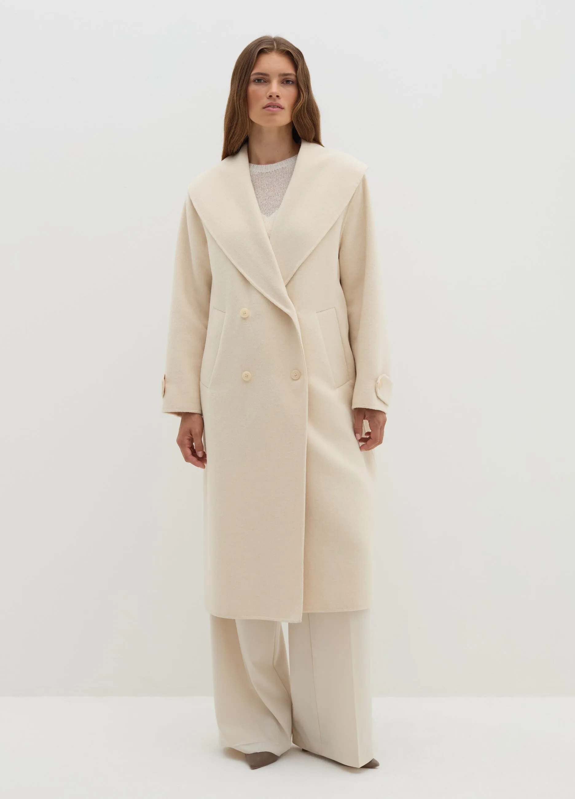 Cappotto lungo doppiopetto