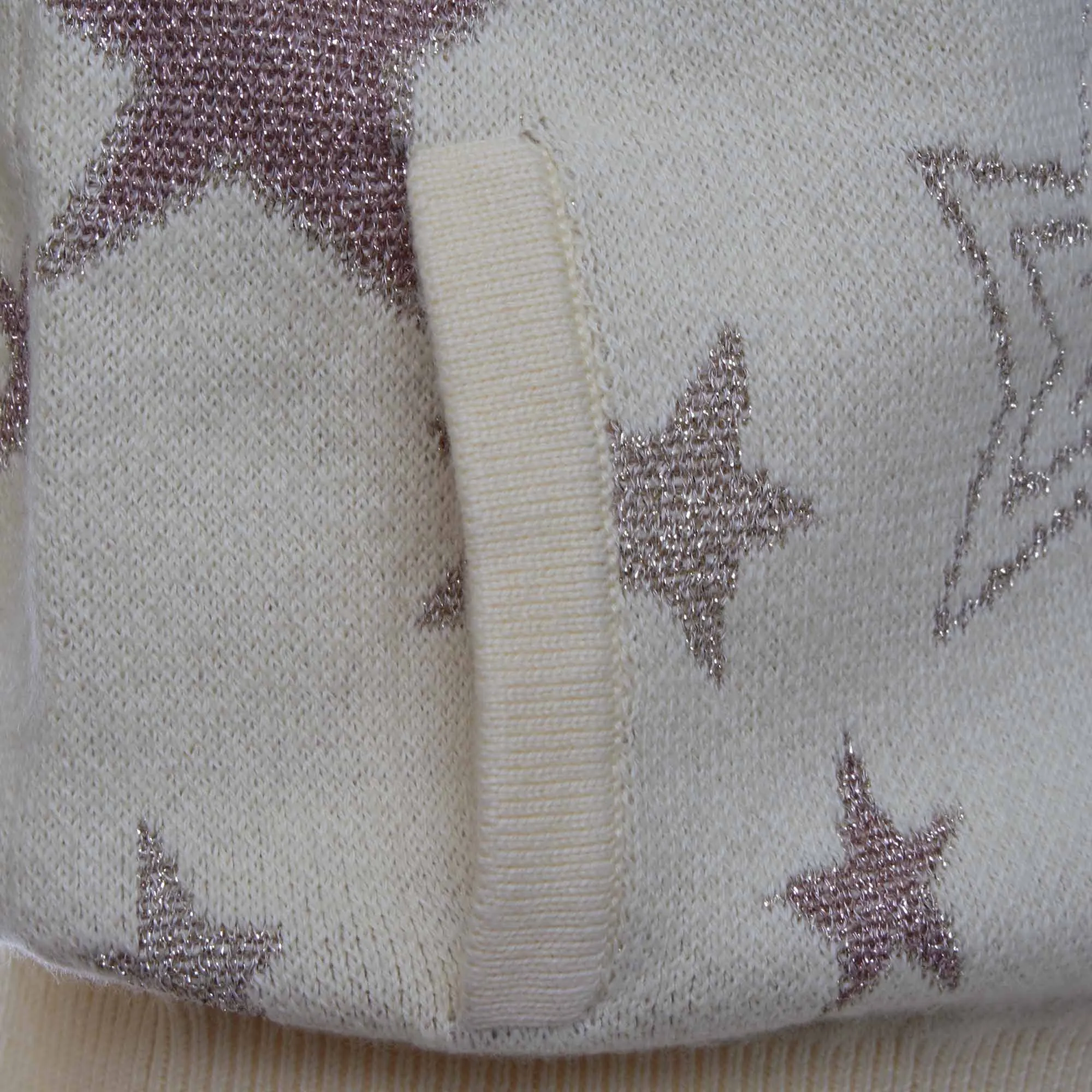 Cardigan Collie Giallo Bambina Con Stelle Oro