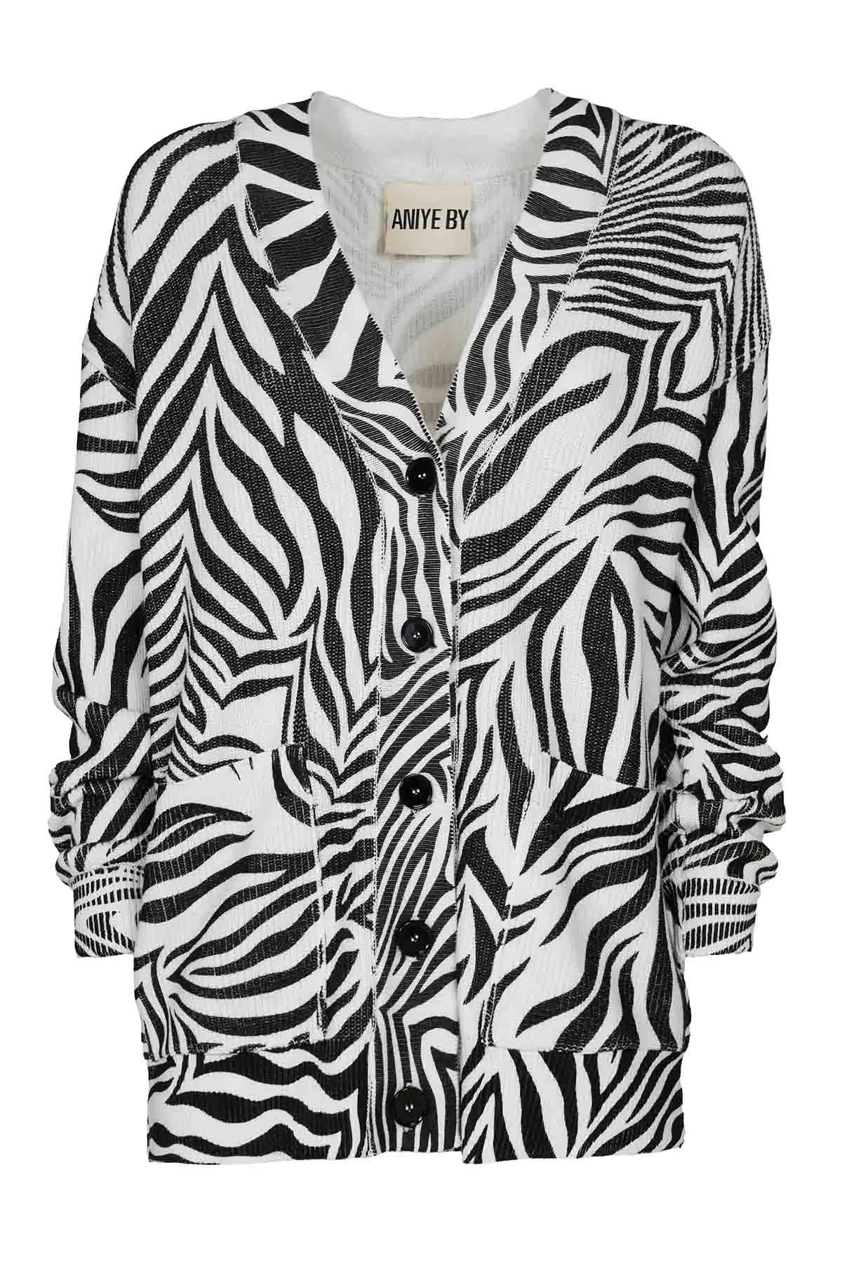Cardigan con stampa  ZEBRA, ANIYE BY