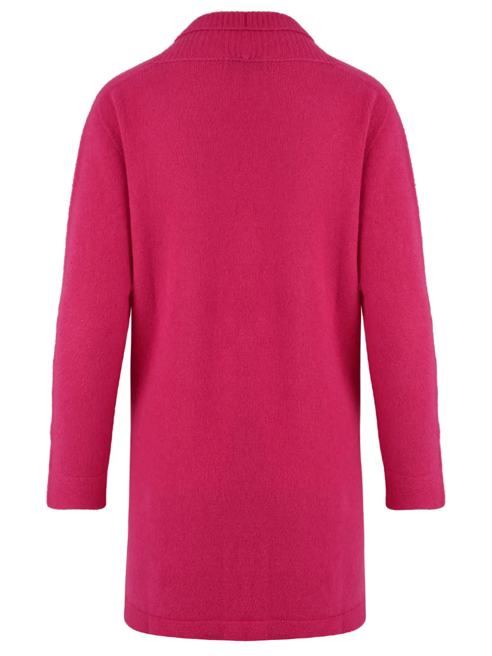 Cardigan Donna granato con tasche