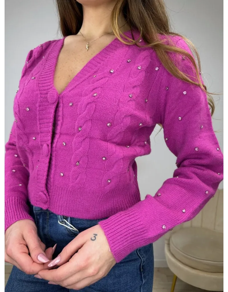 CARDIGAN GEMY FUCSIA
