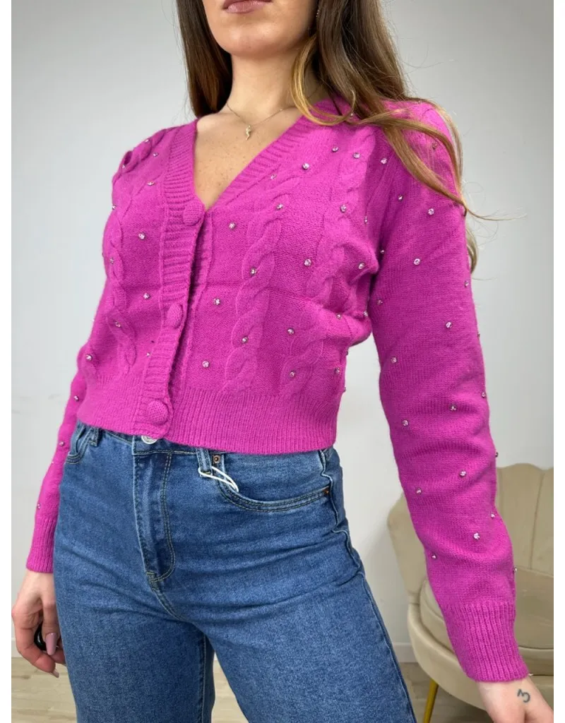 CARDIGAN GEMY FUCSIA
