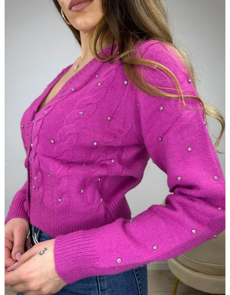 CARDIGAN GEMY FUCSIA