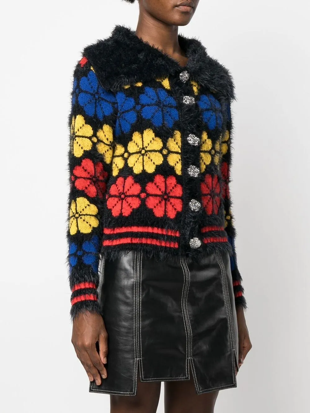cardigan in maglia jaquard